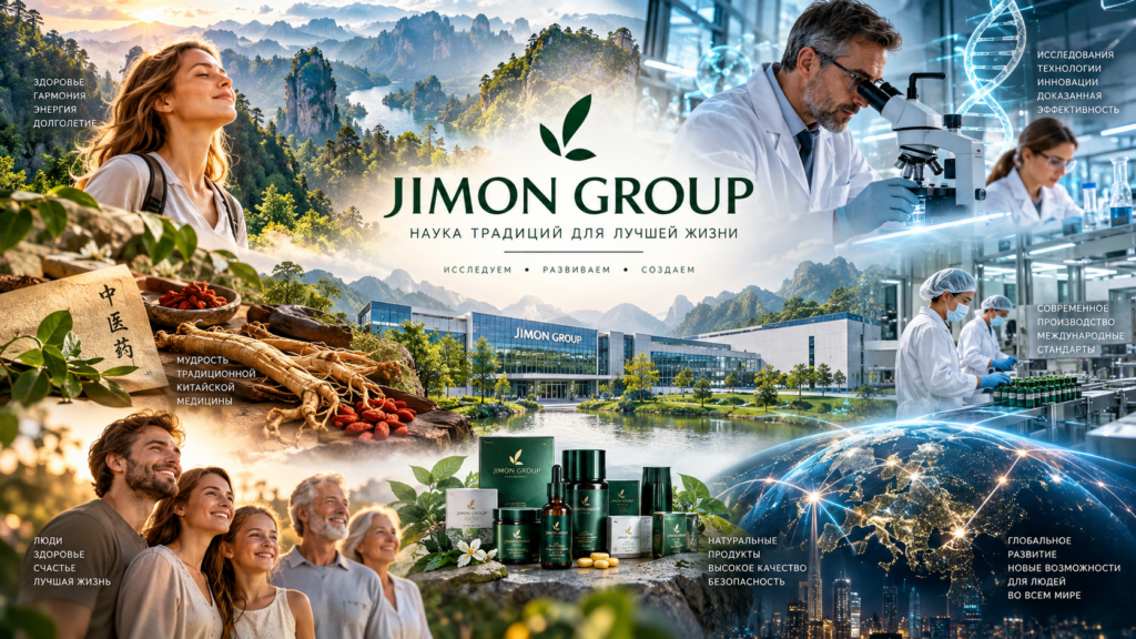  «JIMON GROUP как система, объединяющая традиционную китайскую медицину, природные ингредиенты, научные исследования, производство и международное развитие»
