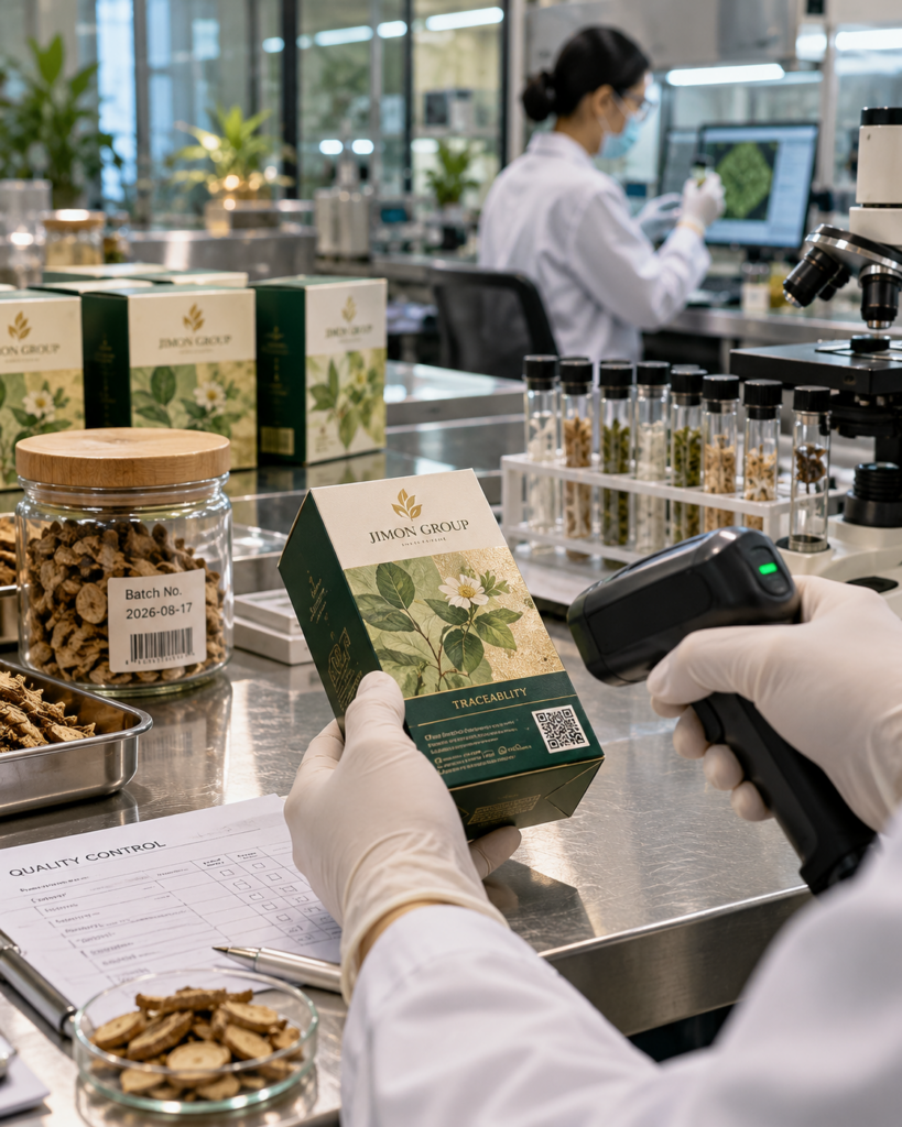 Контроль качества и цифровая прослеживаемость партии продукции JIMON GROUP по коду на упаковке