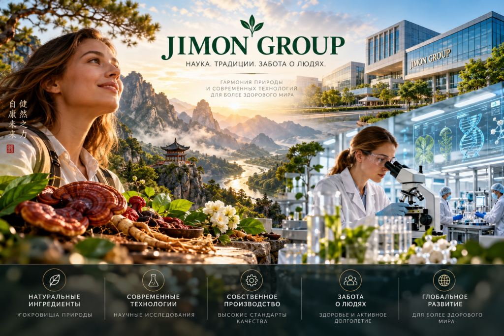 «JIMON GROUP: традиции китайской медицины, природные ингредиенты, научные исследования, современное производство и международное развитие»